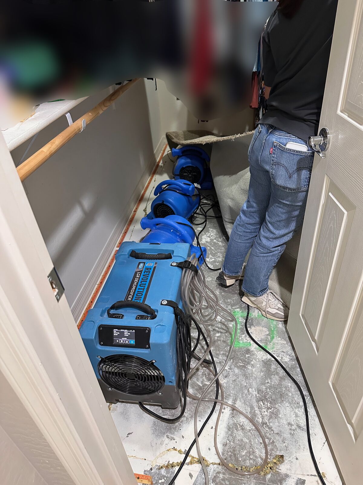 Water damage restoration job photo from Glendale, AZ
