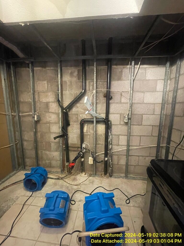 Water damage restoration job photo from Scottsdale, AZ
